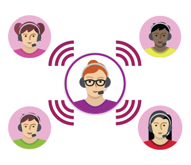 How DiLL works - 2 - Use DiLL to voice conference students and record in real-time