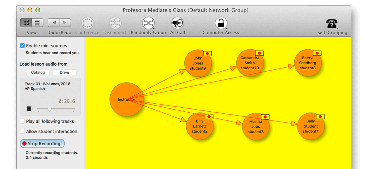 Conduct live speaking tests and proctor the AP language exam with DiLL